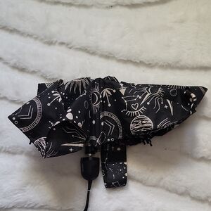 ShedRain Black and White Celestial Print Umbrella